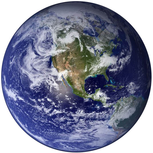 The WHOLE Earth.