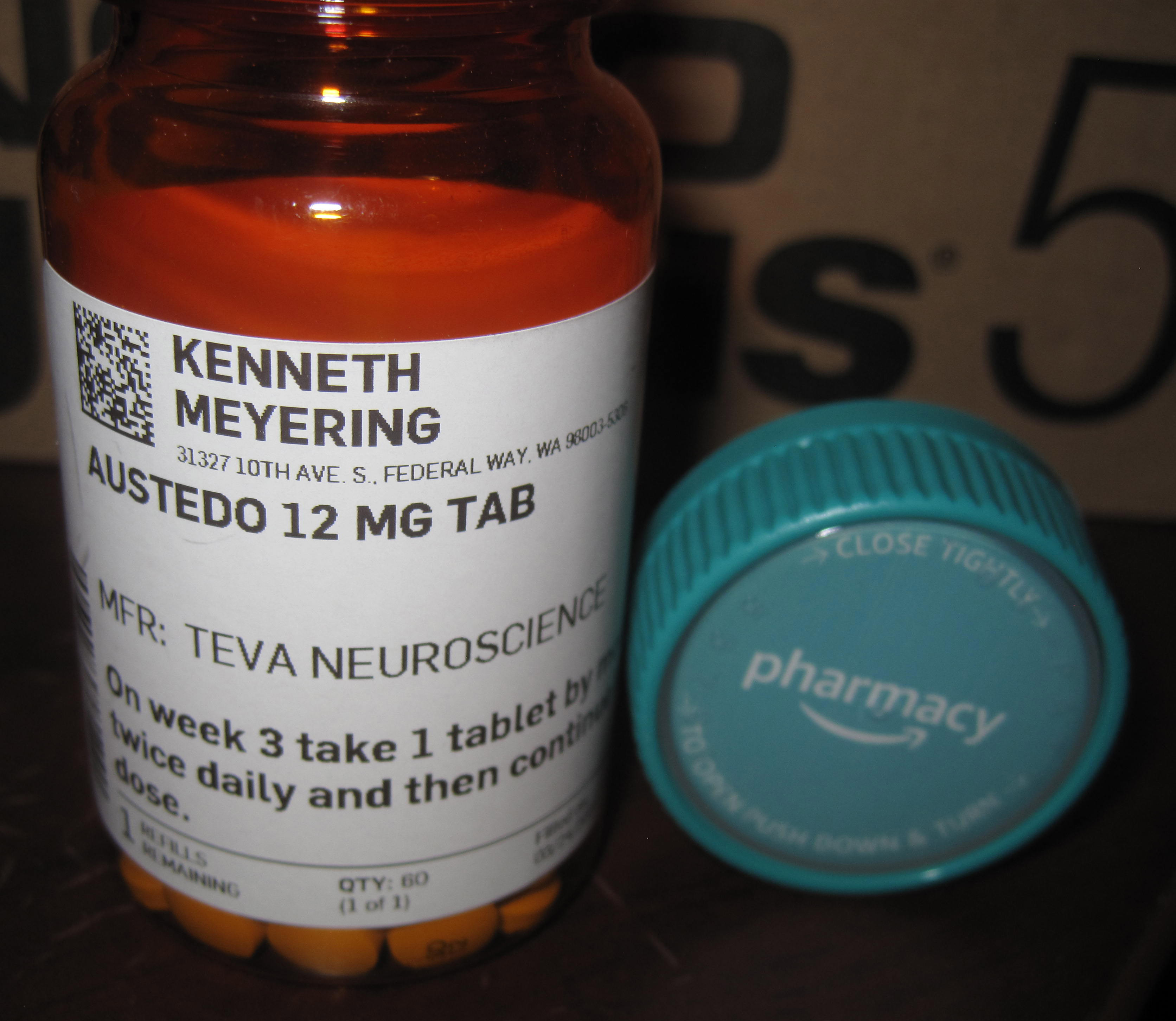 Ken's Austedo Prescription